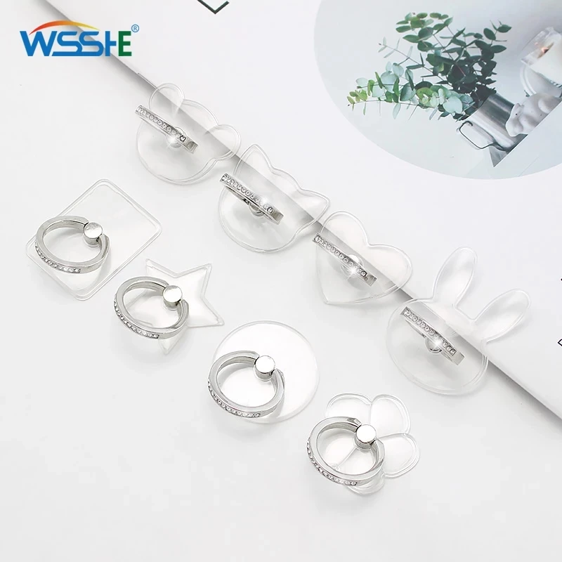 

Mount Holder Auto Mobile Support Holder Stand Ring Transparent Holder for Phone for Phone Support Desk Cell Phone Accessories