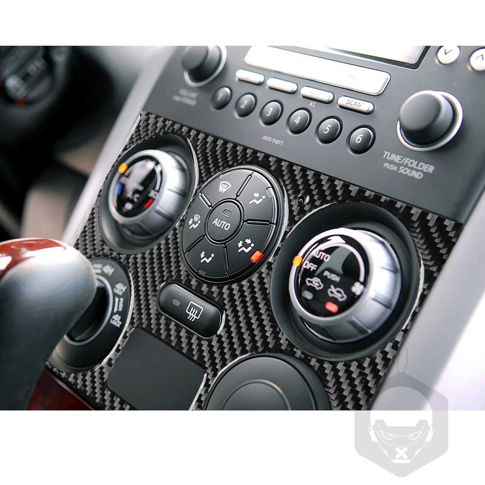 Для Suzuki Grand Vitara 2006-2013 автомобильные аксессуары из настоящего углеродного волокна