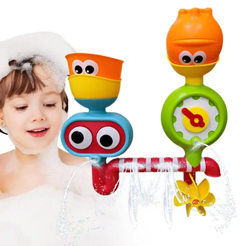 

Игрушка для ванной на присоске, игрушка для водяной ванны, игрушки для бассейна, поворотный душ, подарок на день рождения для мальчиков и девочек, детская игрушка для строительства ванны