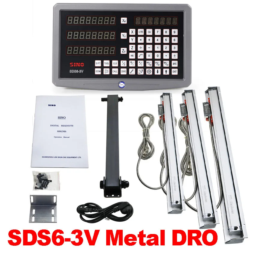 ЖК-дисплей Dro YH800 цифровой индикатор новый металлический многоязычный дисплей комплект с 5U TTL линейные весы Быстрая доставка для токарного с...