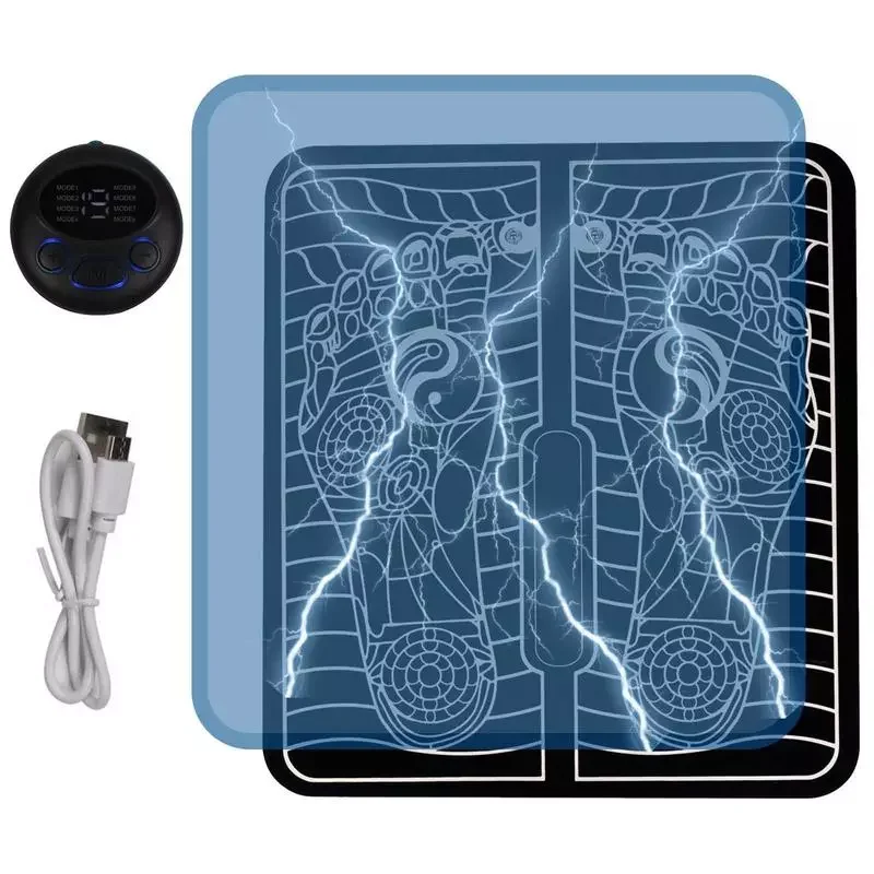 

NEW2023 Foot Massage Pad Mat USB Rechargeable Foot Massager Mat Pad Portable Foot Massager Spa Mat With 8 Modes 19