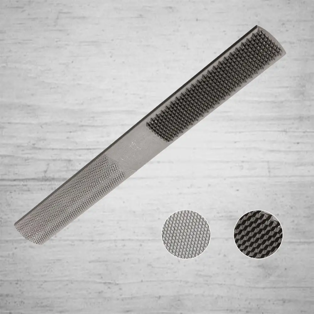 

1Pcs 200mm 4 in 1 Wood File Carbon Steel Rasp File Flat Half Round File Woodworking Abrasive Tool