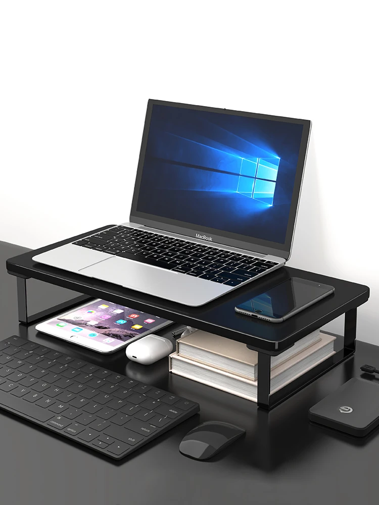 

Computer Raised Shelf Notebook Bracket Office Desktop Storage Rack Display Screen Base Raised Bracket Space Separation Tool