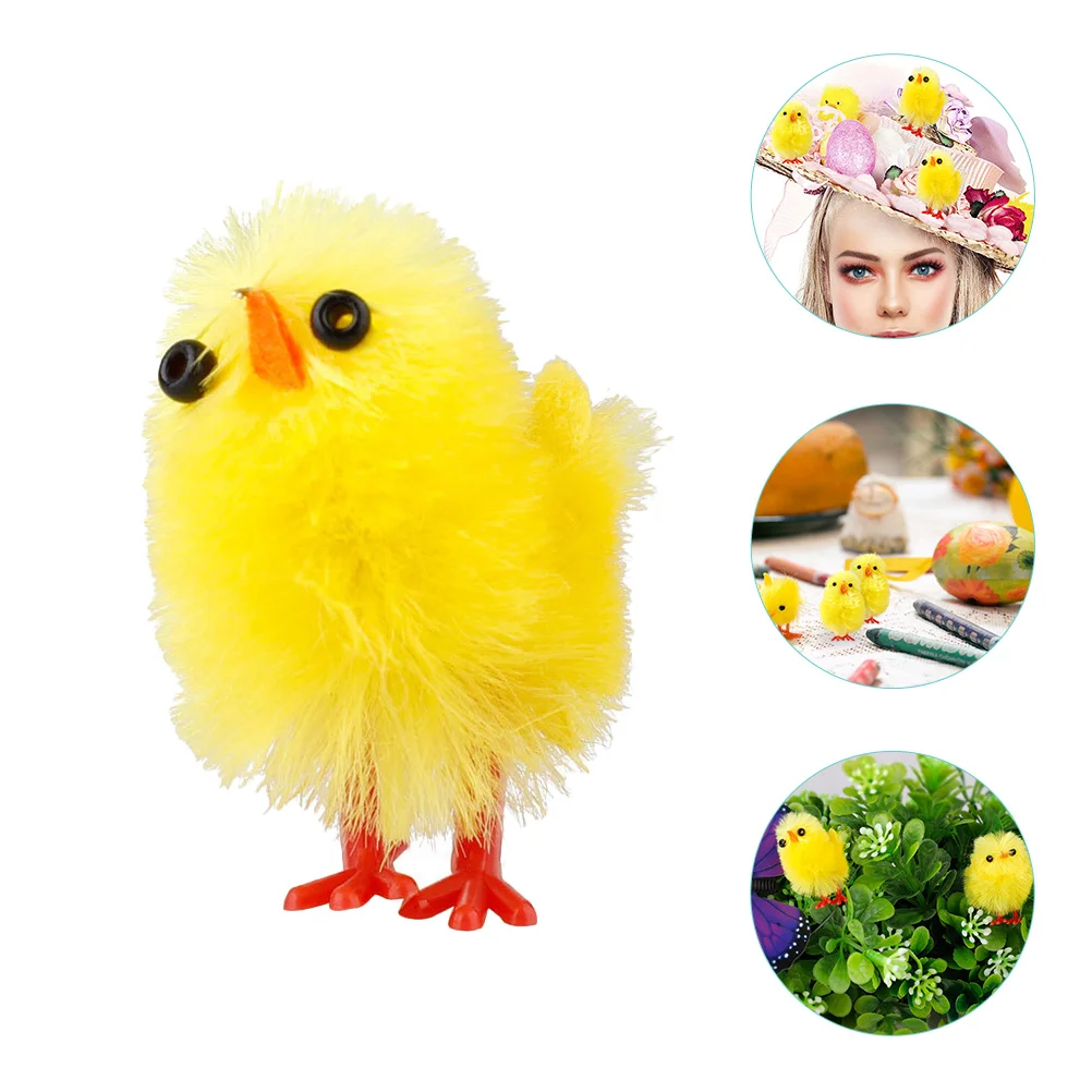 

Искусственные цыплята, плюшевая игрушка, животное, пасхальные мягкие игрушки, мини-фигурки, Детская ферма, декоративная фигурка, пушистый м...