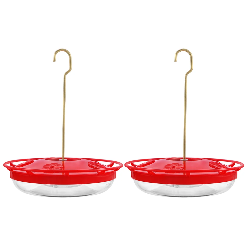

2Pcs Outdoor Hanging Bird Feeders Garden Ornament Hummingbird Water Feeder