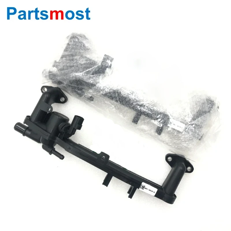 

5,0 л V8 трубка коллектора нагревателя с датчиком для Land Rover Discovery LR4 Range Rover RR Sport охлаждающая жидкость водопроводная труба LR 018273 LR 109402