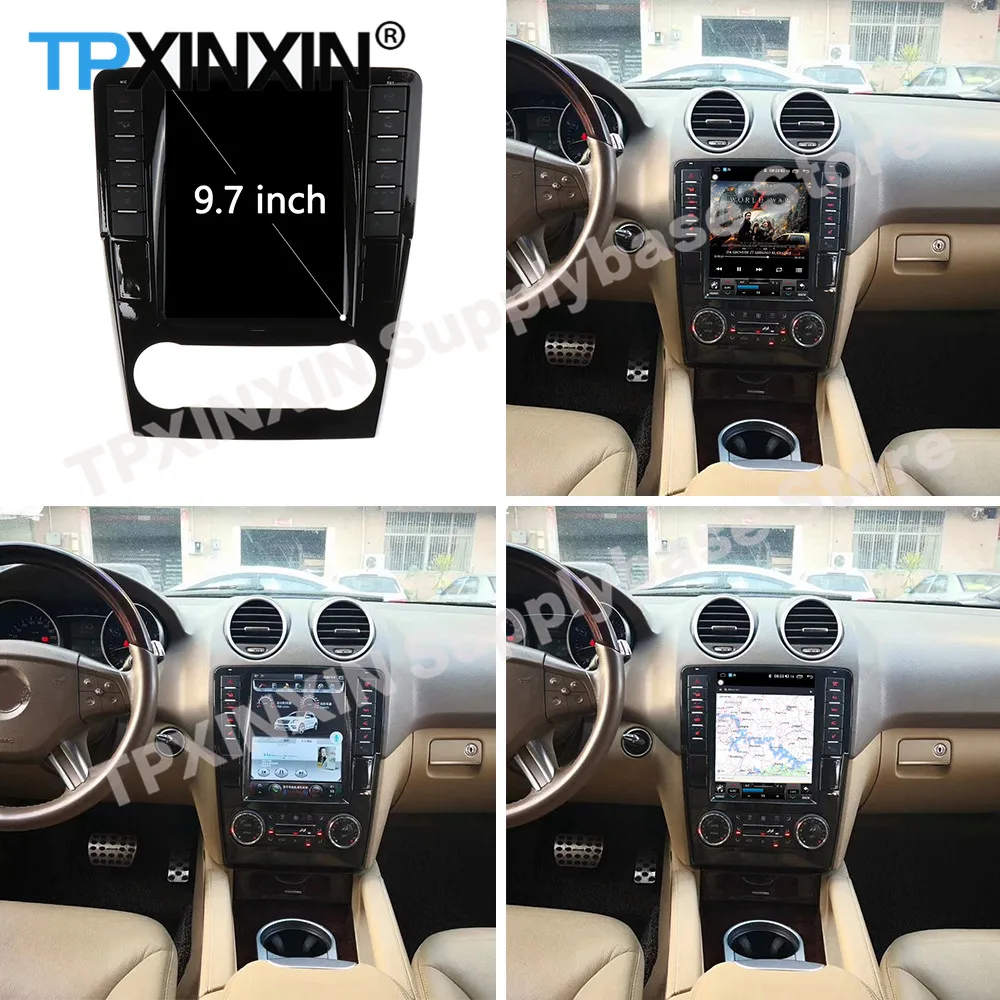Android Tesla экран автомобильный радиоприемник для Mercedes Benz GL ML W164 X164 2005 2006 2007 2008 2009 2010 GPS
