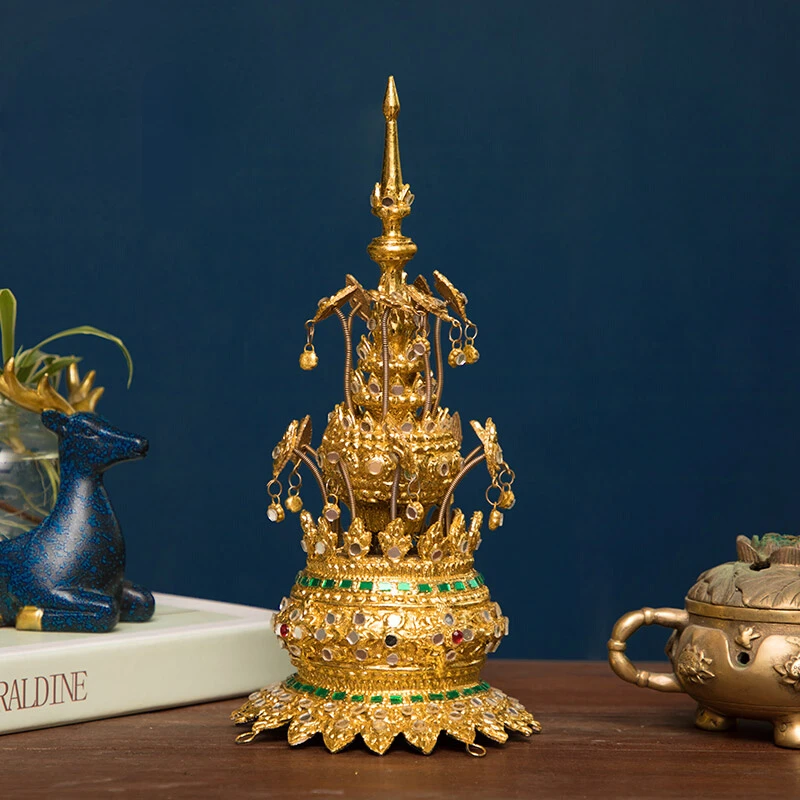 

Тайские украшения для гостиной, корона, тайские ремесла, ресторан Юго-Восточной Азии, мягкий наряд, украшения Творческое Оформление рабочег...