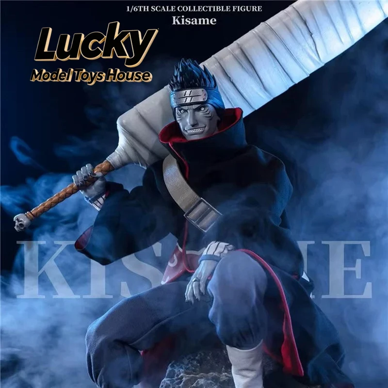Фото Коллекционная фигурка RocketToys ROC-007 1/6: Кисаме в длинном халате с принтом «Красное облако», 12 дюймов, аниме Наруто, модель мужского персонажа-солдата №1