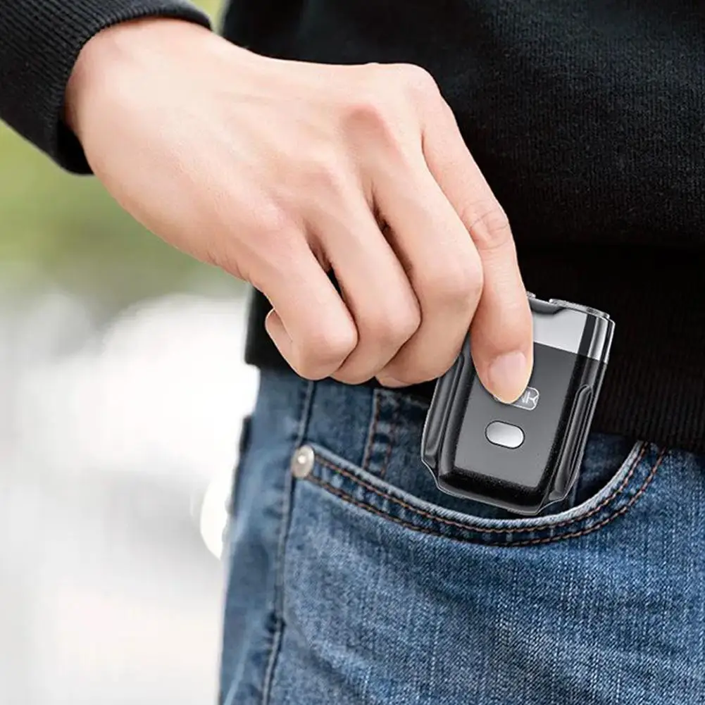 Электробритва Peonly новая модель мини-электробритвы с двумя головками портативная