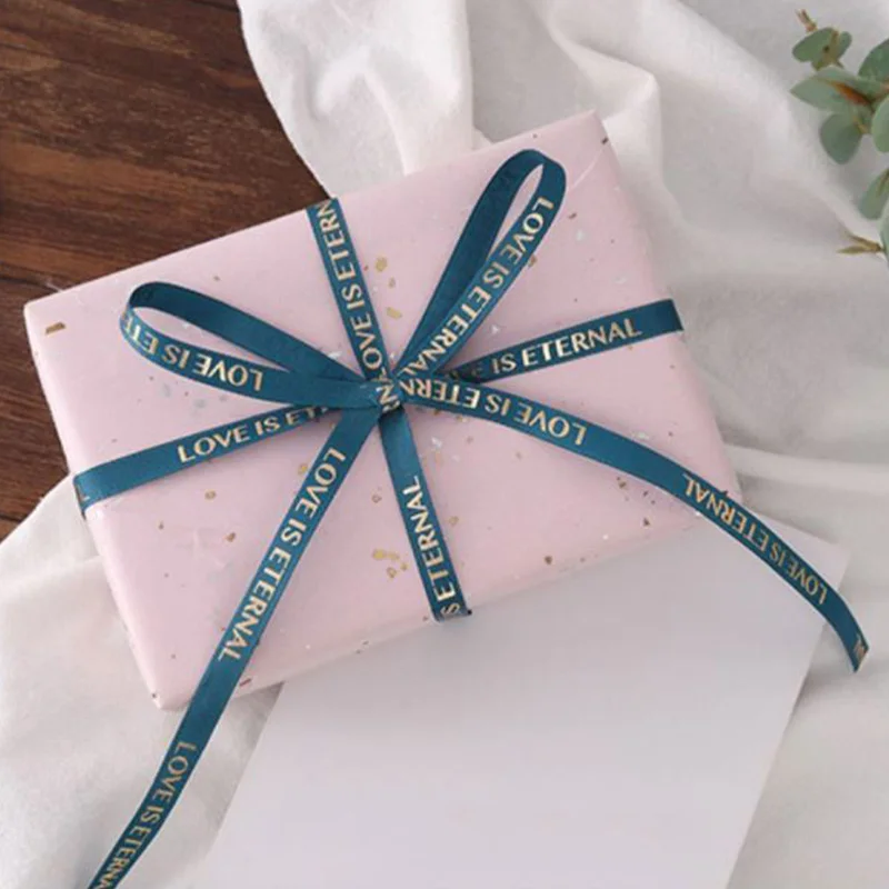 Двухсторонняя органза лента с буквами 2 5 см х 29 м |