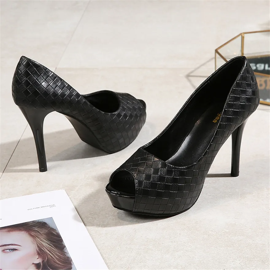 Sandalias Bajitas de Mujer Sandalias Color Naranja Bridesmaid Mainland China Basic Super High (8cm-up) Thin Heels PU Peep Toe