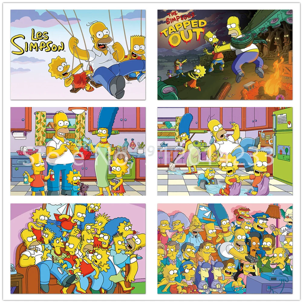 

Набор для алмазной вышивки «Симпсоны» из мультфильма «сделай сам»