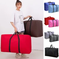 luggage bag hand bag storage bags travel big size foldable waterproof zipper moving carry on duffle bag