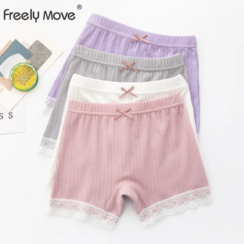 

Freely Move 2022 Summer Girls Safety Pants Top Quality Toddler Kids Baby Girl Short Pants Girl Stretchy Safety Shorts Underpants