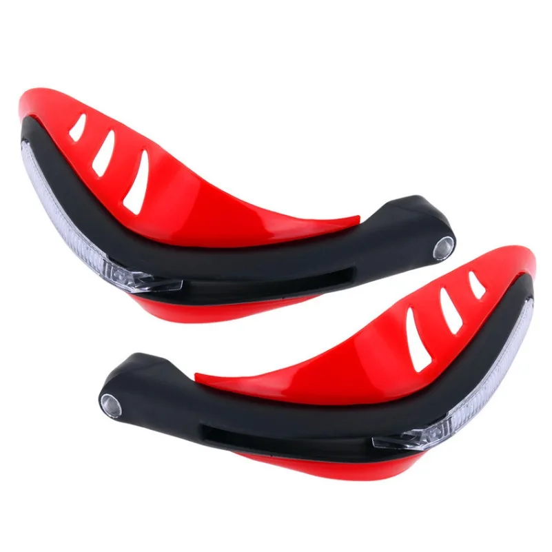 

A Pair Universal Motorcycle Handle Hand Guard Protector Cover with Led Light For 7/8" Grips Yamaha Honda