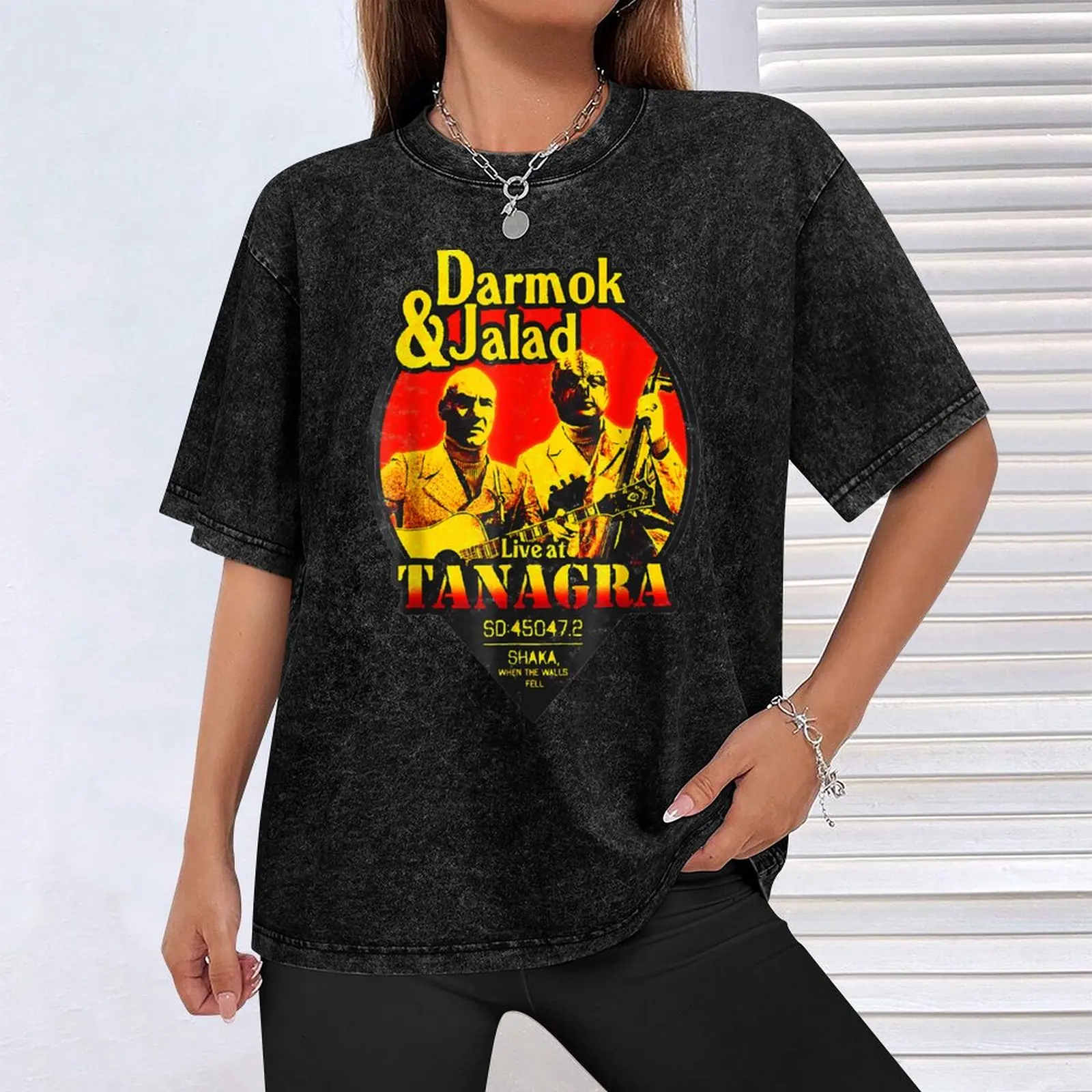 Фото Футболка Darmok funny and Jalad At Tanagra, базовая, для повседневной носки, с короткими рукавами №4