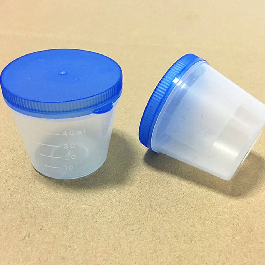 

Cups Urine Specimen Cup Sample Sterile Lids Containers Collection Container Test Pregnancy Measuring Liquid Lab Sputum