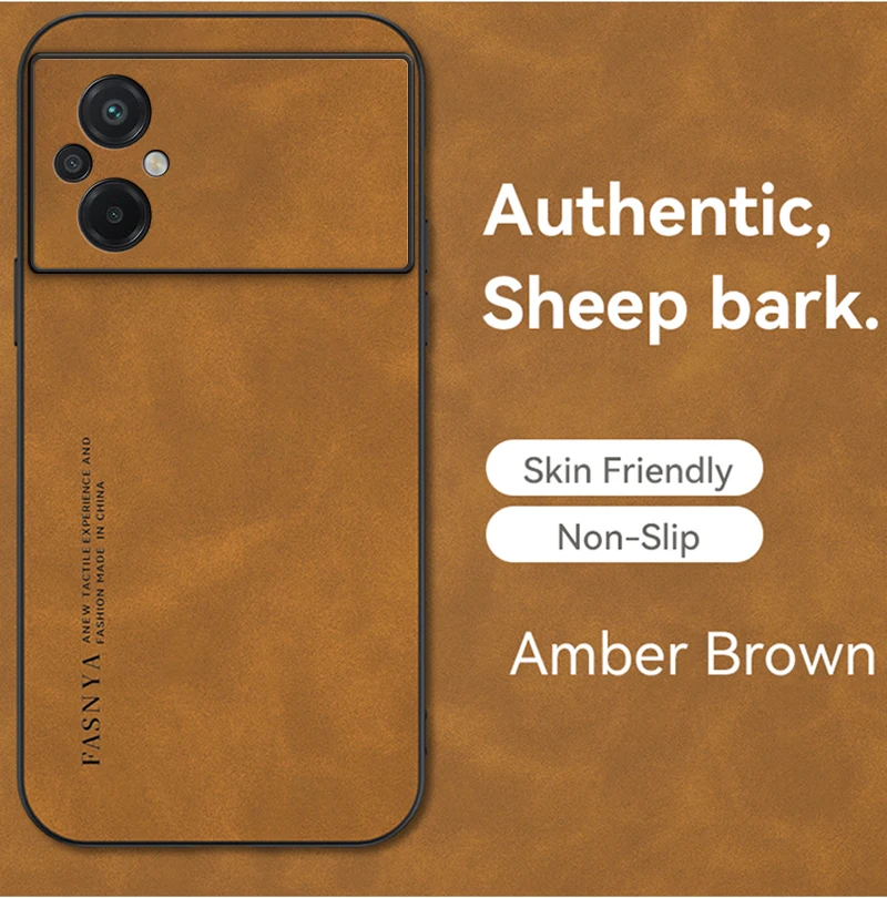 Новый стильный противоударный чехол из овечьей кожи для Xiaomi POCO X5 X3 M5S X5Pro F5 C40 13Lite 12T