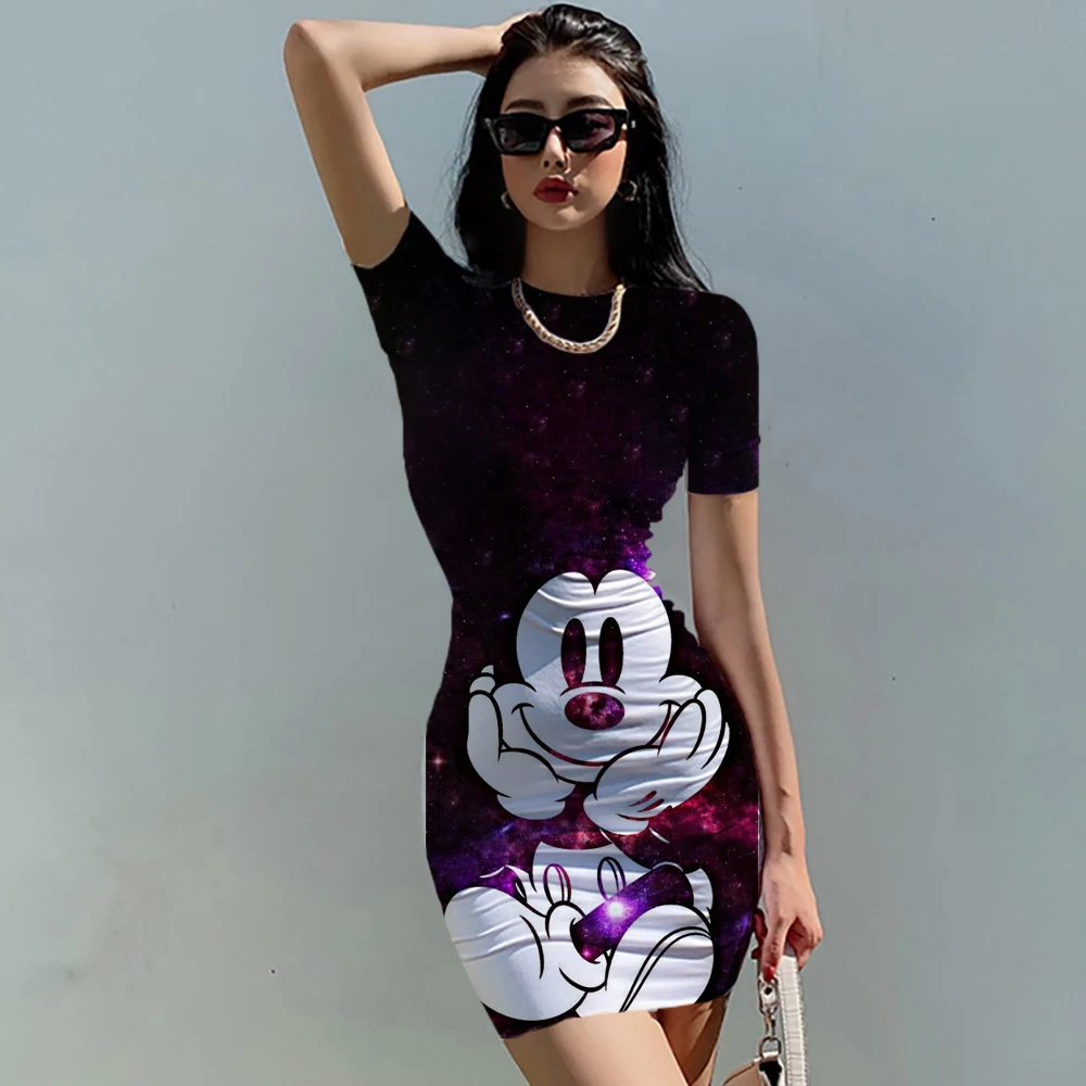 

Новое платье с запахом на бедрах и круглым вырезом в стиле Диснея Минни Микки Маус пикантная зимняя мини-юбка для вечеринки в стиле ретро об...
