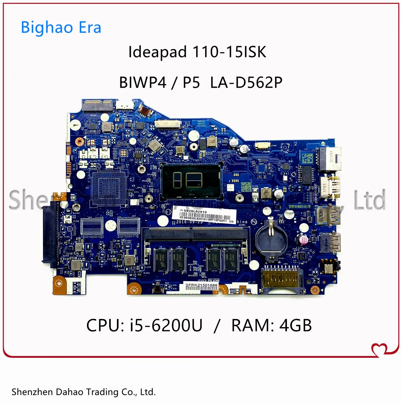

Материнская плата FRU 5B20L82919 5B20M81647 для ноутбука Lenovo Ideapad 110-15ISK