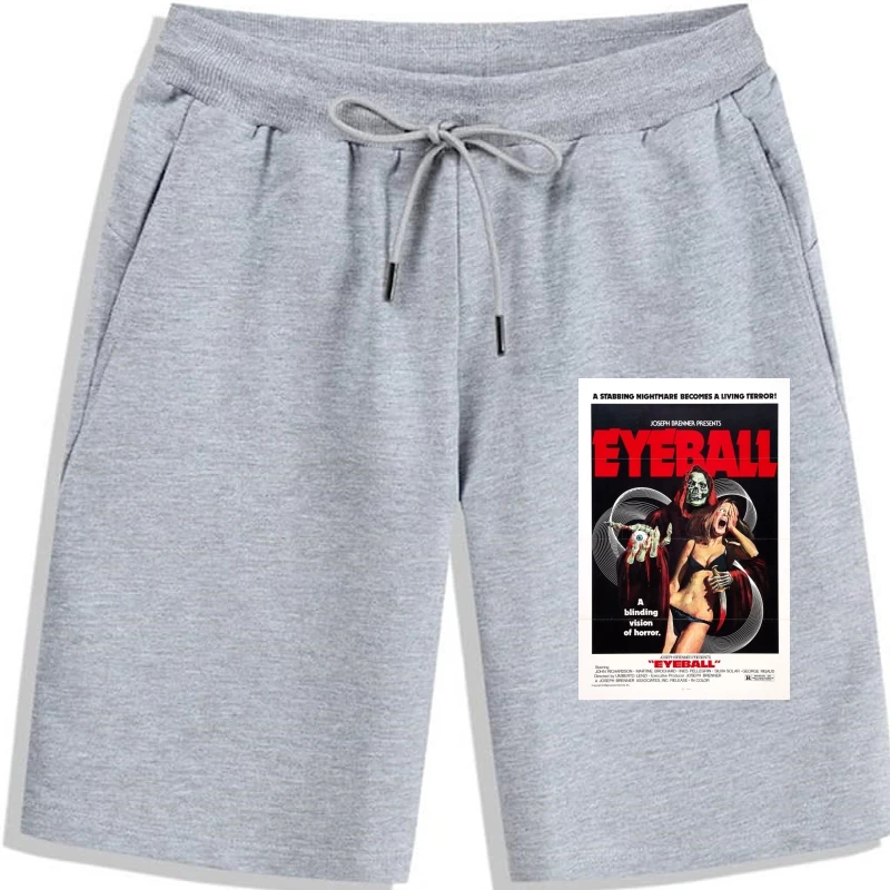 

Ретро плакат фильма ужасов EYEBALL 1970s, шорты унисекс для мужчин, классические качественные шорты для мужчин, ветровка, мопс Трамп, пот s