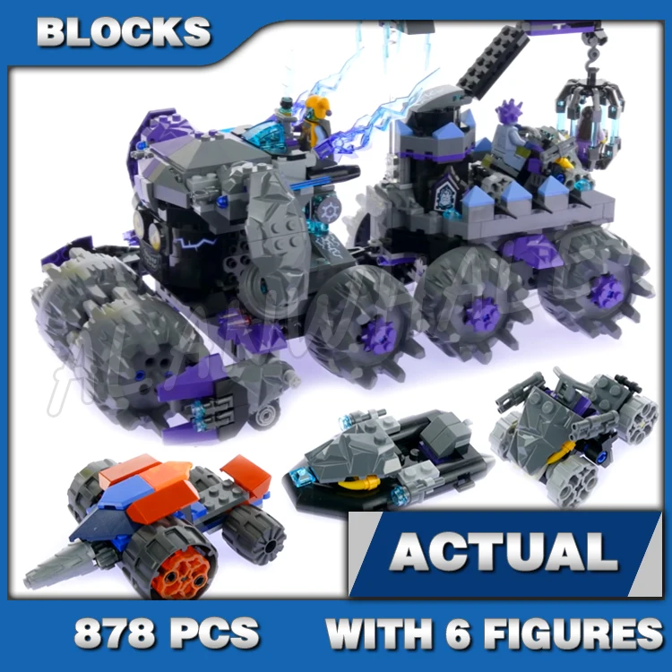 Nexoes Knights Fortrex Headquarters Knighton Rolling Castle Jestro Volcano Lair Hover Horse 10490 строительные блоки