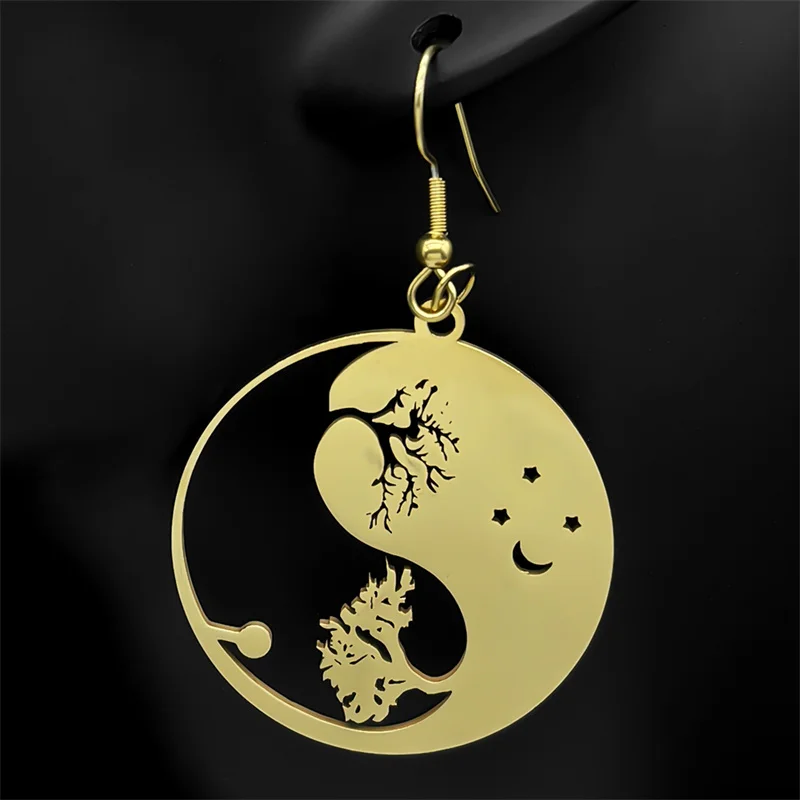 Китайский даосизм Ba Gua Taichi ожерелье Инь Янь Мужские украшения из нержавеющей