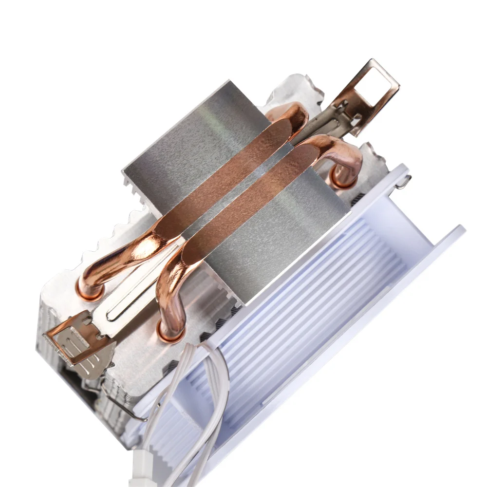 Кулер для процессора SAMA 95 Вт TDP 2 тепловые трубки 3Pin PC Тихий Белый радиатор I3 I5 2011