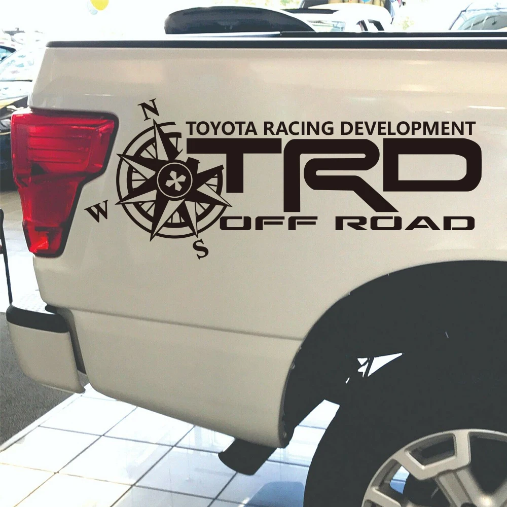 

Наклейки для грузовика Toyota TRD, с компасом, 4 х4