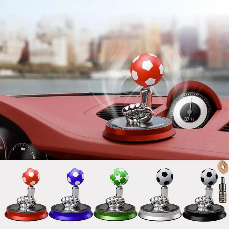 

Solar Car Air Freshener Finger Football Car Air Freshener Rotating Aromatherapy Diffuser Accessories Indoor Original Decoration