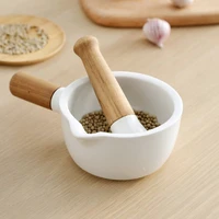 manual spice wheat mill grinder salt pepper pestle mortar mill gadget ceramics hand garlic trituradora kitchen utensils oc50ym