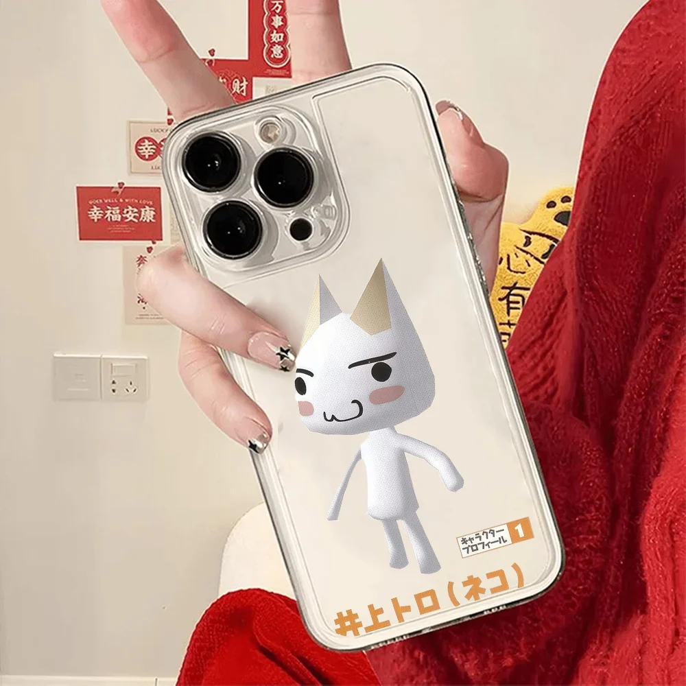 Фото Милый мультяшный чехол для телефона T-Toro I-Inoue FUNDA для iPhone 12, 11, 13, 14, 15, 16, 17 MINI Max Pro Plus, противоударная мягкая прозрачная задняя крышка №5