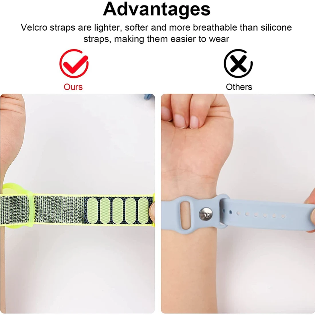 

Детский браслет, совместимый с Apple AirTag, защитный чехол для Air Tag, держатель GPS-трекера с нейлоновым браслетом E