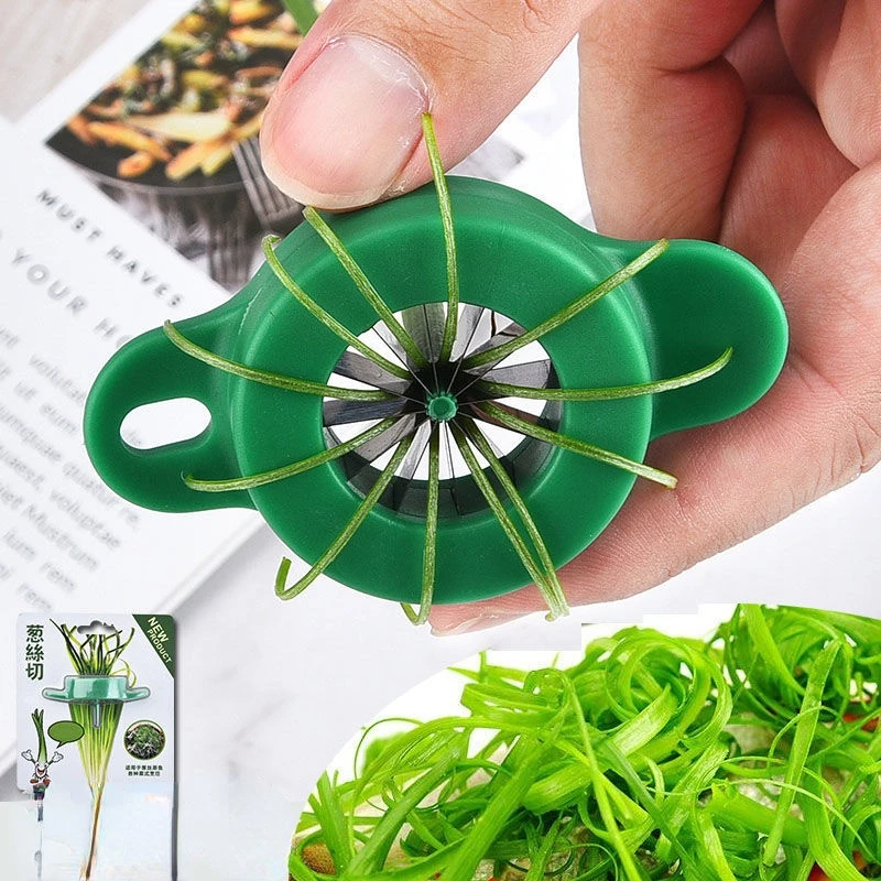 

Plum blossom scallion wire knife stainless steel scallion wire cutting artifact Kitchen Wire wiping knife scallion wire planer