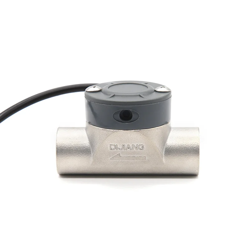 

Китайский датчик расхода воды для орошения SUS304 SS Hall G1/2 “5-150lpm DJ-HS21TA BSPP расходомер для турбины Sea Dijiang, керамическая ось