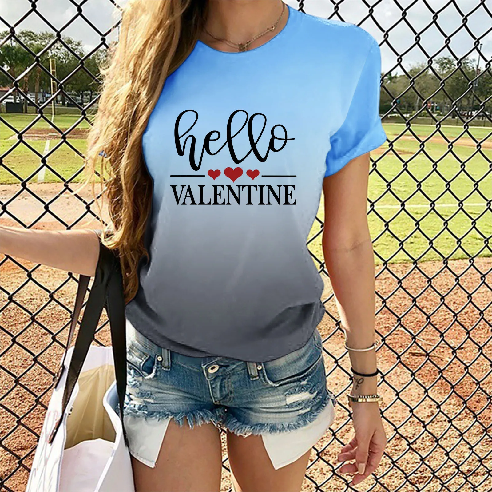 

Summer Women Plus Sizes Large Big Loose Love Sexy Casual Oversizes Printed Vintage T Shirts Tops Short Sleeve