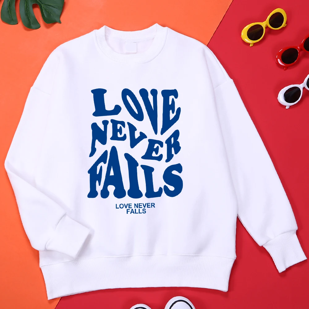 

Love Never Falls Printing Male Hoodies Vintage Quality Clothes Classic All-Match Hoodie Fleece Large Size Sweatshirts For Men