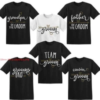 father cousin of the groom t shirt wedding party family matching clothes bachelorette tee tops wedding team groom tshirt gifts