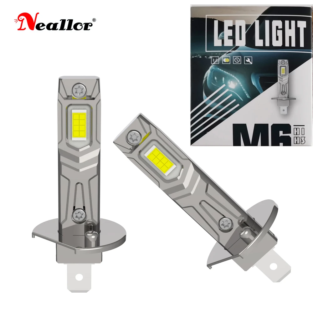 2 шт. светодиодные лампы высокой мощности H1 супер яркие мощные без адаптера