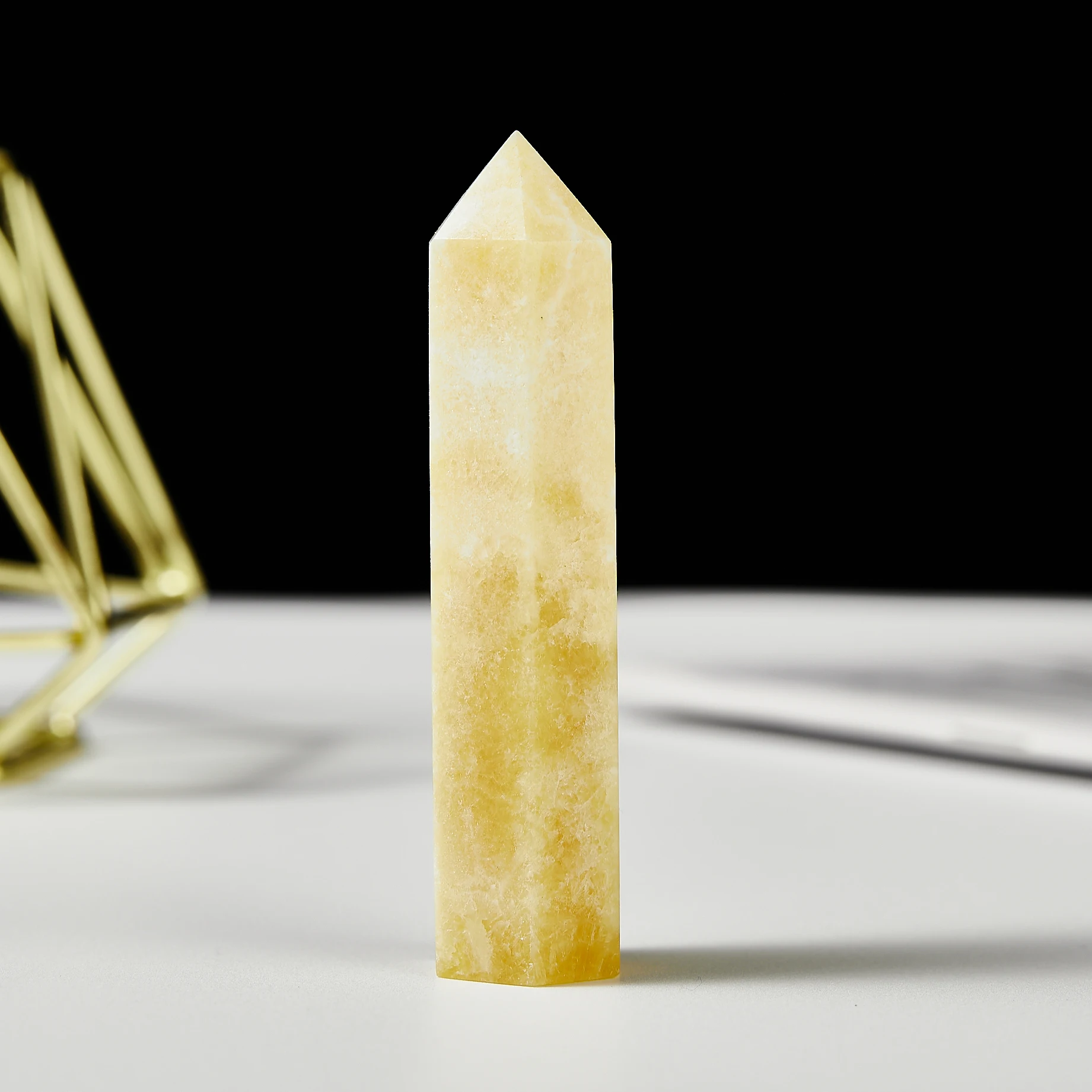 Хрустальная точечная призма натуральный камень Кварцевая башня энергетическая