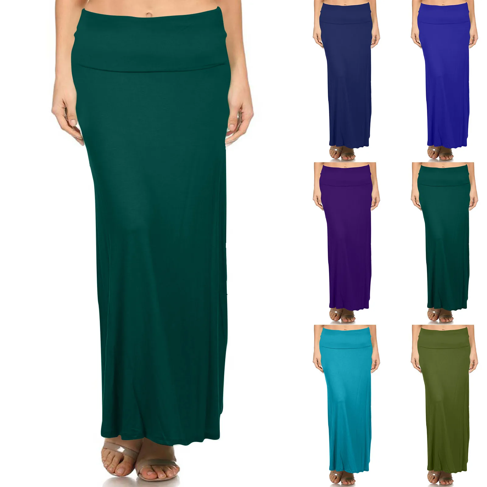 

Women's Draped Skirt Seamless Saree Shape Wear For Mermaid Fit Hip Wrap Skirt Solid Elastic Casual Skirt юбка женская летняя