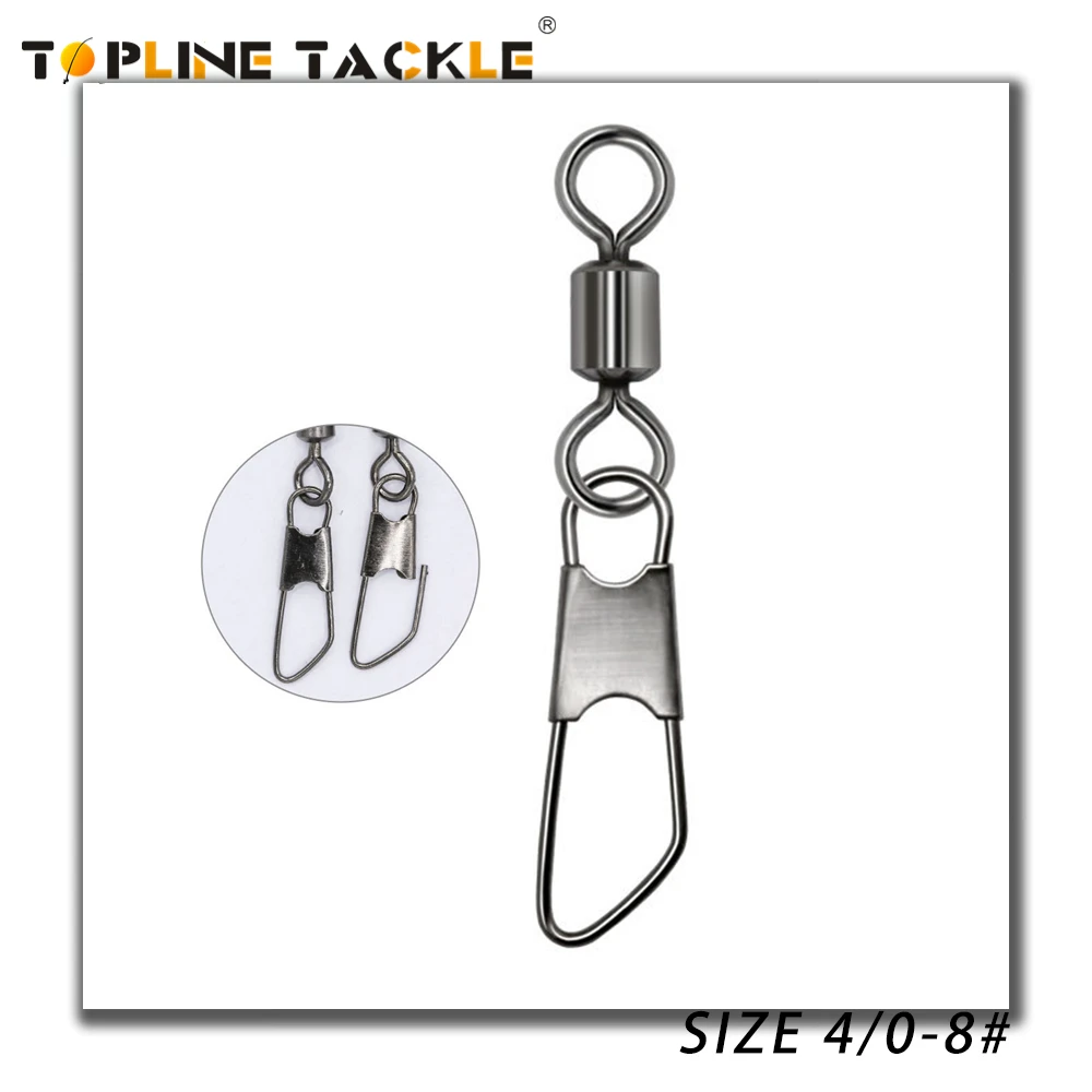 10-50 шт., рыболовные Вертлюги с карабином