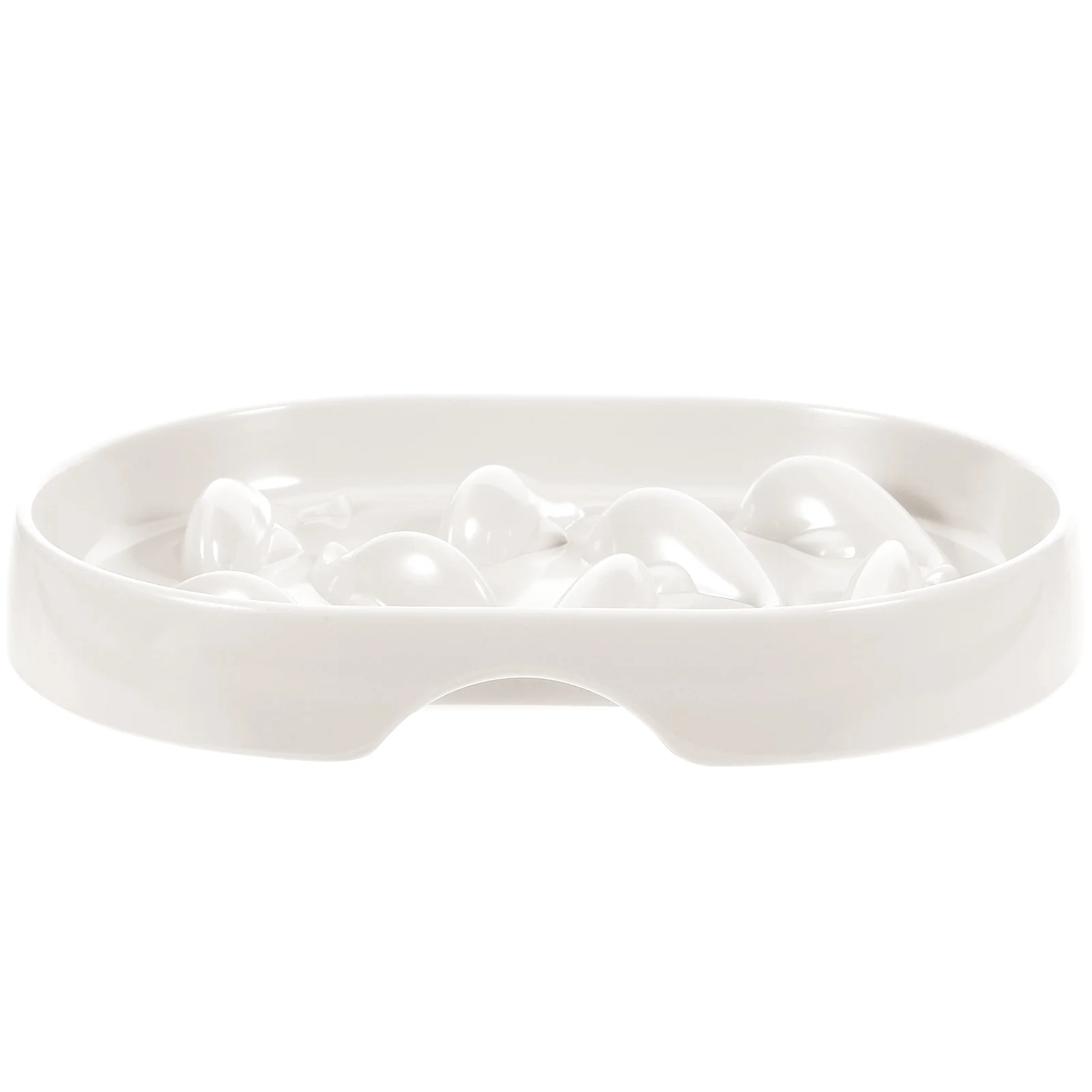 

Pet Feeding Bowls Cartoon Cat Food Taste Household Safe Supplies White Melamine