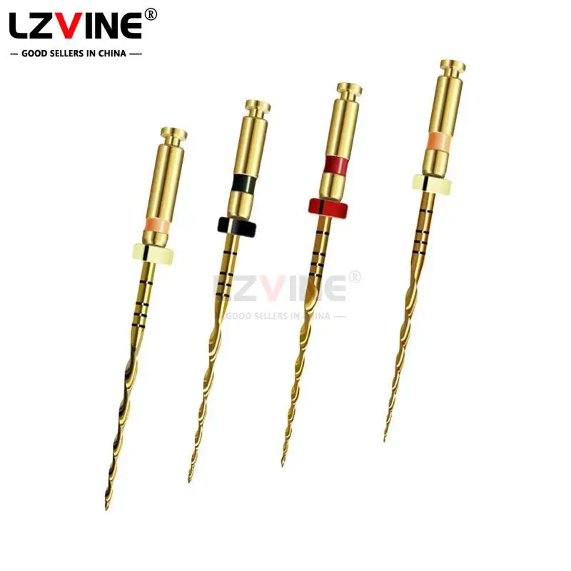 6 шт./кор. NITI стоматологические возвратно-поступательные золотые тепловые файлы 25