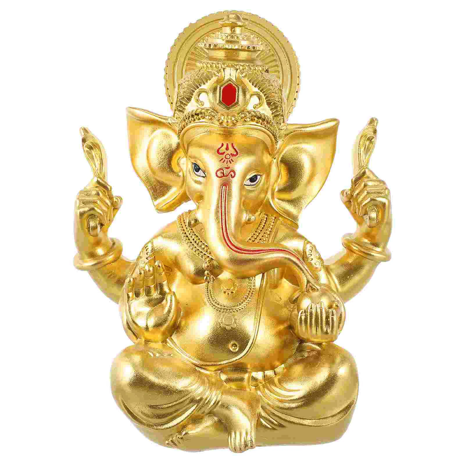 

Statue Ganesha Elephant Ganesh Lord Sculpture Hindu Statues Godidol Indian Decoration Figurine Car Blessing Ornamentdecor