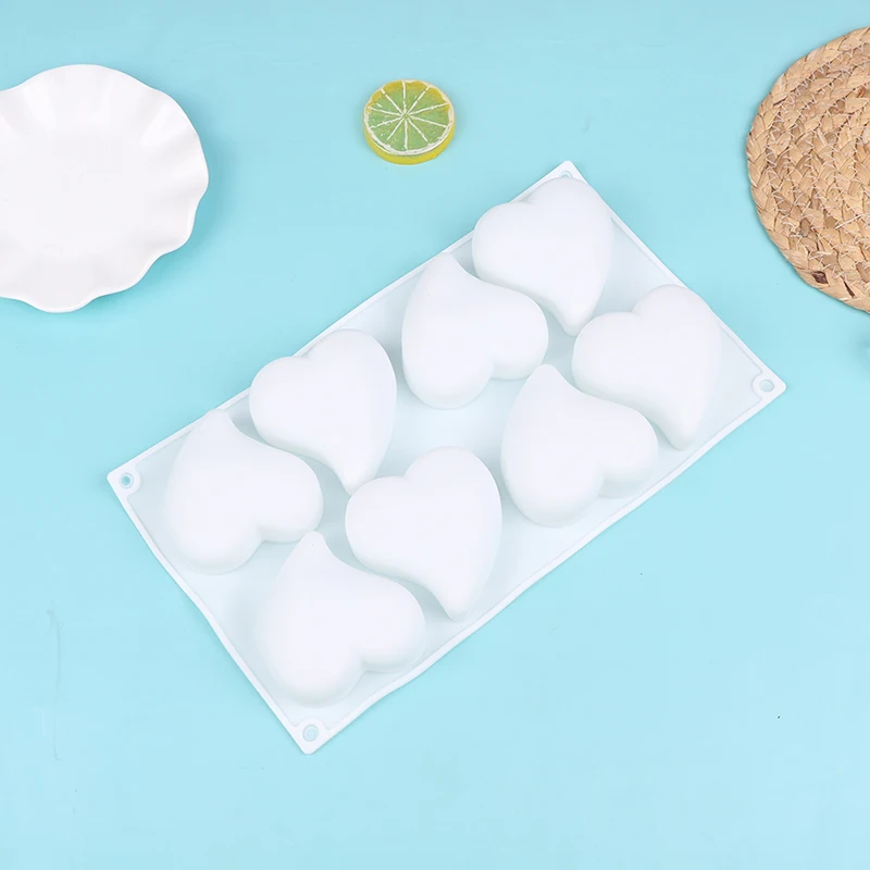 

Силиконовая форма для торта, 8 ячеек, в форме сердца, для шоколадного Мусса на День святого Валентина, форма для десерта желе хлебная выпечка,...