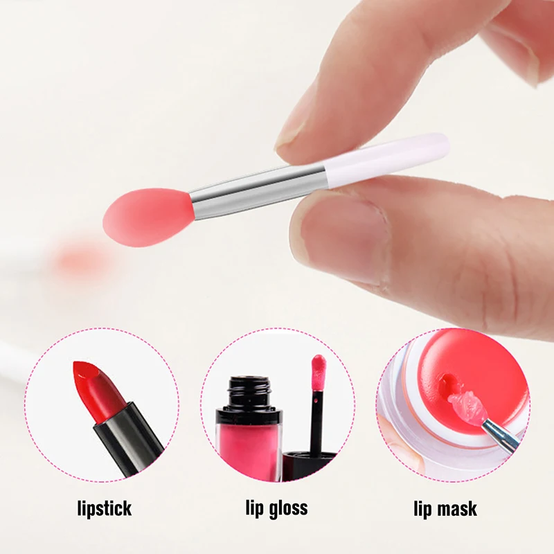 

5 Pcs Maintenance Lip Gloss Bleach Cream Anti Aging Repair Lips Mask Silicone Lip Brush Shadow Concealer Makeup Brush Lip