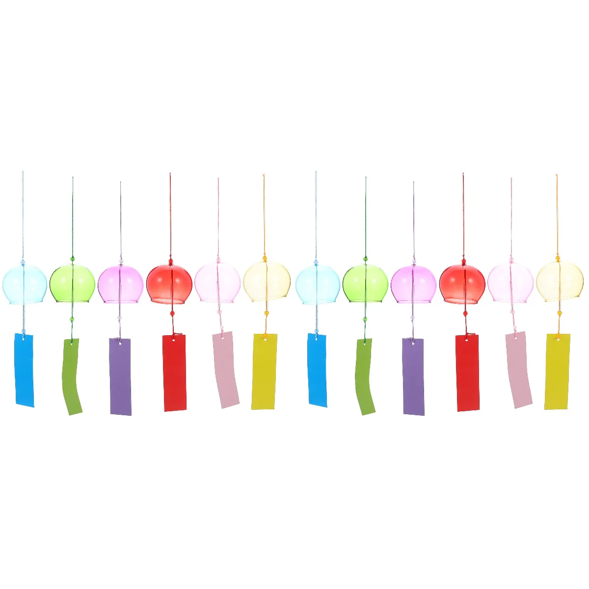 

Wind Chimes Glass Bells Pendant Furin Chime Outdoor Bell Garden Clearancedeep Luck Good Hallway Catcher Dream Tone Patio Pipe