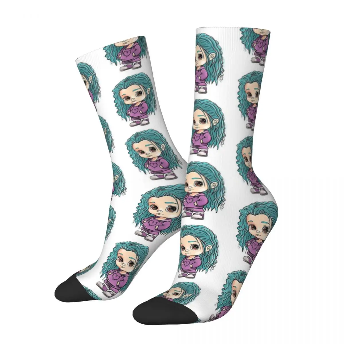 

Karol G Hair Blue KAROL G зимние носки унисекс теплые счастливые носки уличный стиль сумасшедшие носки
